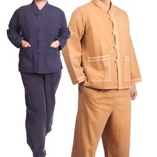 매듭우리옷 MC208_면20수 브이넥 저고리+바지 생활한복(개량한복)
