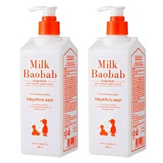 밀크바오밥 베이비 앤 키즈 바디 워시 바디워시, 500ml, 2개