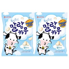 롯데웰푸드 폭신폭신 말랑카우 밀크 츄잉캔디, 158g, 2개