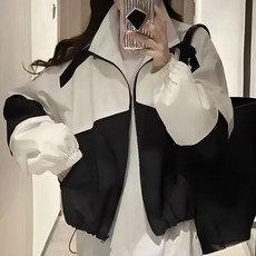 PEONIST 雙色休閒防風拉鍊外套