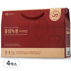 종근당건강 홍삼녹용 프리미엄, 30회분, 1.5L, 4박스