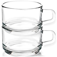 Glasslock 耐熱麥片杯 RM-413 450ml, 2個, 透明