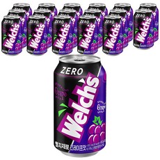 웰치스 제로 그레이프맛, 355ml, 18개