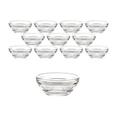 SAMHO GLASS 迷你玻璃醬料碗 LG-220502, 單色, 12個