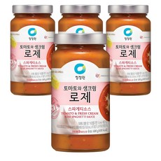 청정원 토마토와 생크림 로제 스파게티소스, 600g, 4개