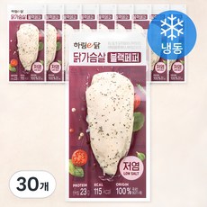 하림이닭 닭가슴살 블랙페퍼 (냉동), 100g, 1개입, 30개 100g, 30개