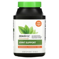 ZENWISE MSM葡萄糖胺&軟骨素錠, 90顆, 1罐