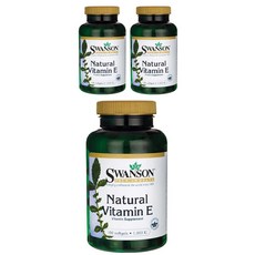 Swanson 斯旺森 維生素E軟膠囊 1000IU, 100顆, 3罐