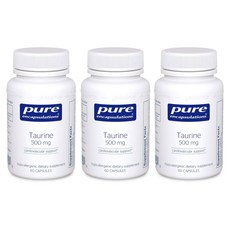Pure Encapsulations 牛磺酸膠囊 500mg, 60顆, 3罐