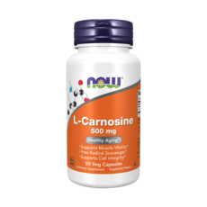 NOW Foods L-肌肽膠囊 500mg, 50顆, 1罐