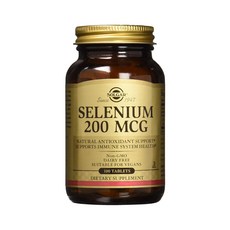 SOLGAR 硒補充素食錠 200mcg, 100顆, 1罐