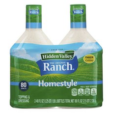 Hidden Valley 原始牧場家庭風格配料和調味料 2개입, 2.36L