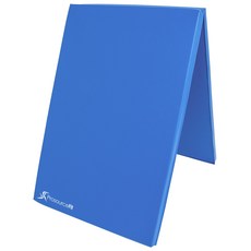Prosource 雙折折疊運動健身墊地板 72 X 24 英寸, 1個, 藍色