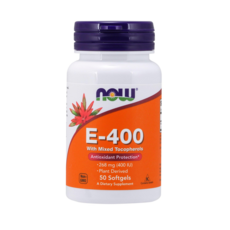 NOW Foods 維他命E-400軟膠囊, 50顆, 1罐