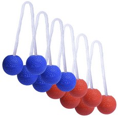 GoSports 軟橡膠替換梯子球 用於 Ladder Toss, 6件, 混色