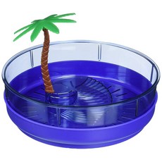 Lee's AQUARIUM & PET PRODUCTS 20.3厘米 帶有碗海龜托盤, 1個