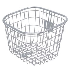 穩固鋼絲自行車前籃, 1個, 銀