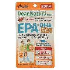 Asahi 朝日 Dear Natura Style EPA&DHA&納豆激酶軟膠囊, 80顆, 1包