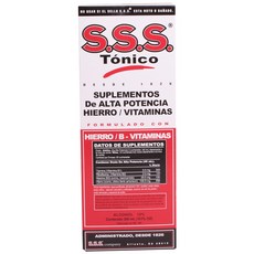 SSS 滋補鐵和維生素液體補充劑 300 毫升 3 包, 300ml, 1個