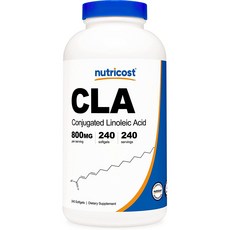 nutricost 共軛亞油酸無麩質軟膠囊 800mg, 240顆, 1罐