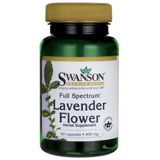 Swanson 斯旺森 薰衣草膠囊 400mg, 60顆, 1罐