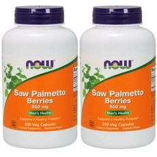 NOW Foods 男性護理鋸棕櫚漿果萃取膠囊 550mg, 250顆, 2罐