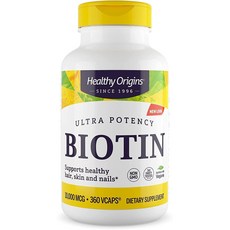 Healthy Origins 無麩質生物維生素素食膠囊 10000mcg, 360顆, 1罐