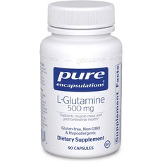 Pure Encapsulations 左旋麩醯胺酸膠囊 500mg, 90顆, 1罐