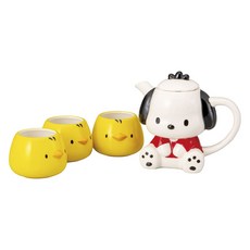 Sanrio 三麗鷗 造型茶壺杯組, 波查科, 1個茶壺+3個茶杯, 1個
