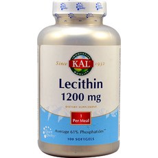 KAL 卵磷脂軟凝膠 1200mg, 1罐, 100顆