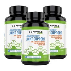 ZENWISE MSM葡萄糖胺&軟骨素錠, 90顆, 3罐
