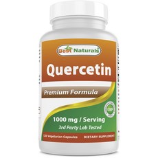 Best Naturals 優質檞皮素植物膠囊 1000mg, 120顆, 1罐