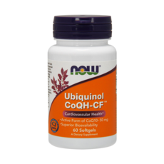 NOW Foods CoQH-CF還原型輔酶50mg軟膠囊, 60顆, 1罐