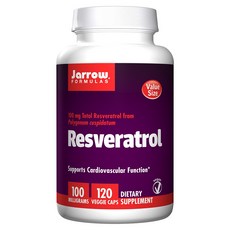 Jarrow FORMULAS 賈羅公式 白藜蘆醇素食膠囊 100mg, 120顆, 1罐