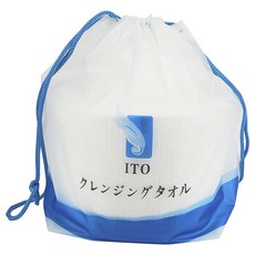 ITO 日本伊藤 捲筒式珍珠紋洗臉巾, 1個, 白色