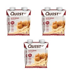 QUEST NUTRITION 無麩質低糖蛋白奶昔飲 鹹焦糖口味, 3組, 4瓶