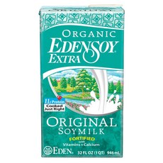 EDEN Soy Extra 原味豆漿, 1個, 946毫升