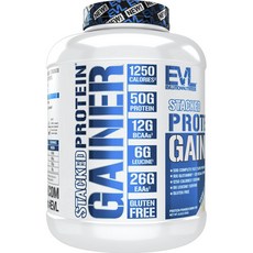 Evlution Nutrition 堆疊蛋白質增益劑香草冰淇淋味, 1個, 2.72kg