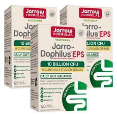 Jarrow FORMULAS 賈羅公式 Jarro-Dophilus EPS 100億益生菌植物膠囊, 120顆, 3罐