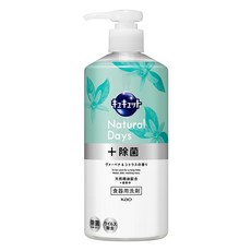 Kao 花王 Cucute 珂珂透 Natural Days+按壓式超濃縮洗碗凝露 柑橘&馬鞭草香, 1個, 480ml