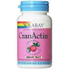 Solaray CranActin蔓越莓素食膠囊, 30顆, 1罐