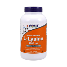 NOW Foods L-離胺酸錠 1000mg, 250顆, 1罐