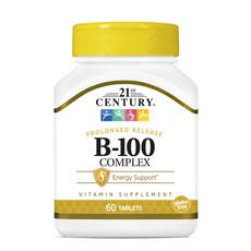 21St Century 維他命B-100複合錠, 60顆, 1罐