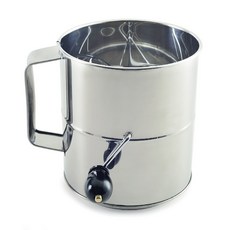 NORPRO 不銹鋼旋轉移位麵粉篩 1.9L, 1個