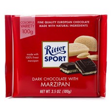 Ritter SPORT 黑巧克力杏仁糖, 1包, 100g
