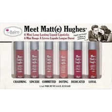 the Balm Meet Matte Hues迷你持久液態唇膏 6款組, 迷人1.2ml+真誠1.2ml+承諾1.2ml+寵愛1.2ml+專注1.2ml+忠誠1.2ml, 1個