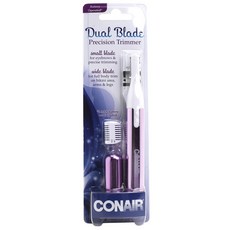 Con Air 雙刀片精密修剪器眉毛絨毛清潔劑, 白色+粉色, Lt3R