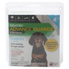 美國 SENTRY Advanced Guard 2 害蟲預防 適合中型犬 5-9.1 kg, 4個, 1ml