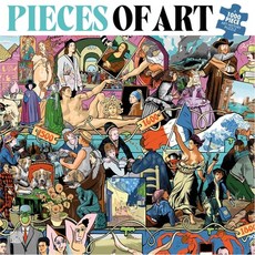 (外文書) Pieces of Art: A 1000 Piece Art History Puzzle Paperback, Dokument Forlag, English