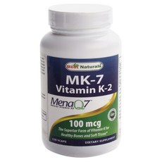 Best Naturals MK-7維他命K-2植物膠囊 100mcg, 120顆, 1罐